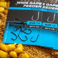 Matrix X2B Wide Gape Feeder Barbed Spade End Hooks